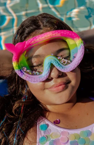 Bling2o Kids' Mermaid Tail Swim Goggles In Multi