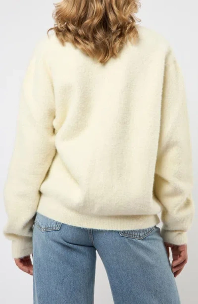 Viens Avec Moi V-neck Cardigan In Yellow