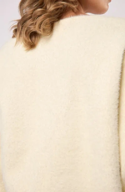 Viens Avec Moi V-neck Cardigan In Yellow