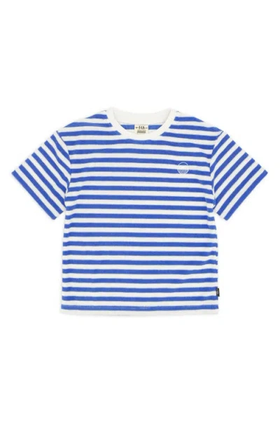 Feather 4 Arrow Kids' Hang Around Stripe Terry T-shirt In Burgundy