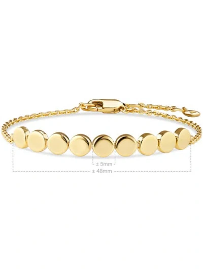 Devata Round Link Chain Bracelet In Gold