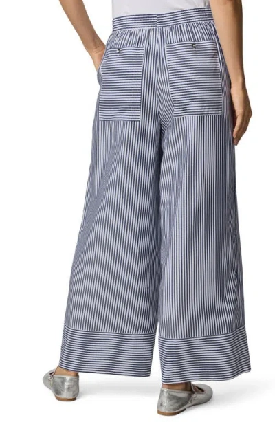 Splendid Ella Stripe Wide Leg Pants In Blue