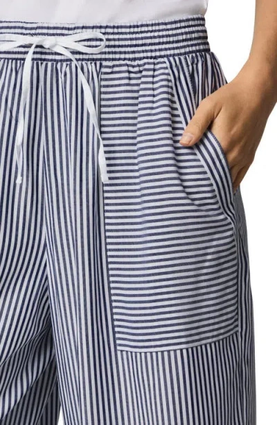 Splendid Ella Stripe Wide Leg Pants In Blue