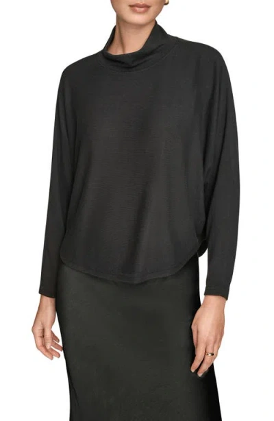 Donna Karan New York Mock Neck Sweater In Black