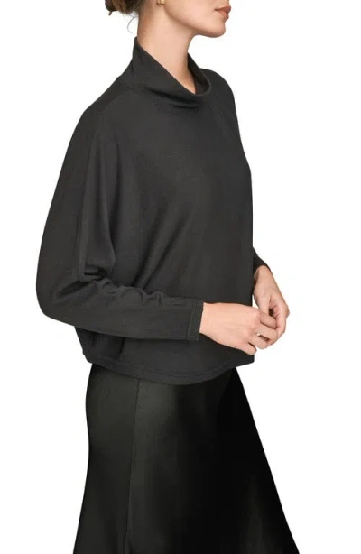 Donna Karan New York Mock Neck Sweater In Black