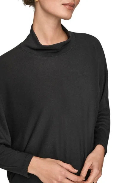 Donna Karan New York Mock Neck Sweater In Black
