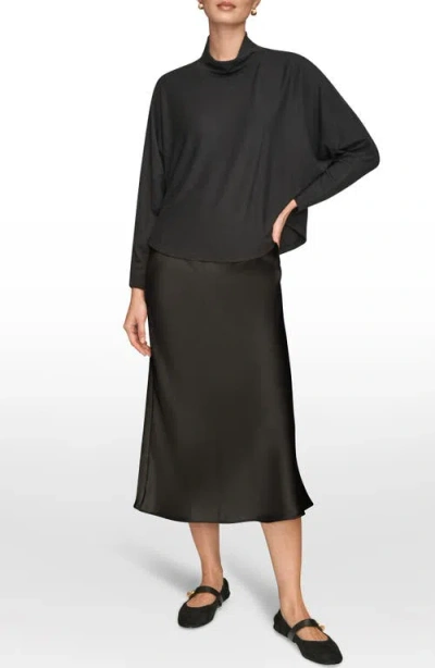 Donna Karan New York Mock Neck Sweater In Black