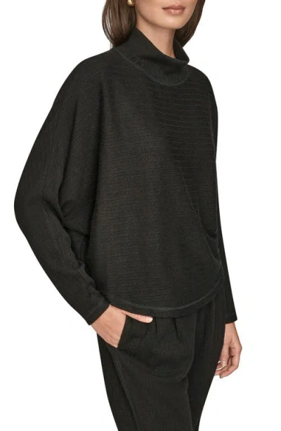 Donna Karan New York Mock Neck Sweater In Blue