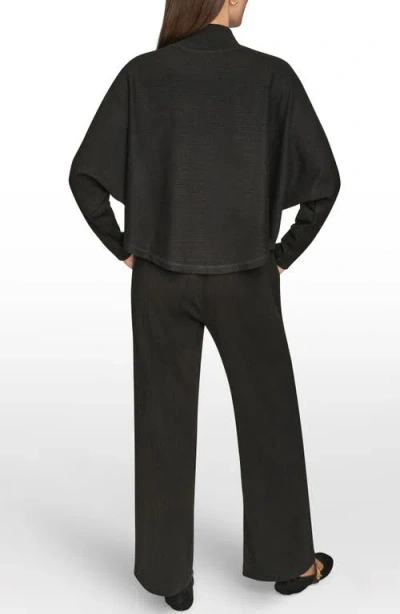 Donna Karan New York Mock Neck Sweater In Blue