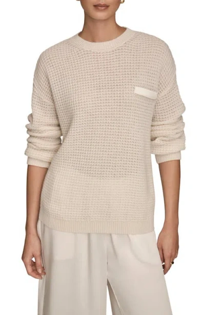 Donna Karan New York Waffle Stitch Wool & Cashmere Sweater In Multi