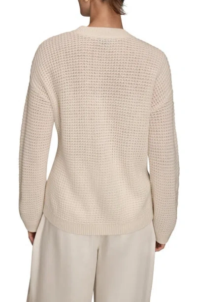 Donna Karan New York Waffle Stitch Wool & Cashmere Sweater In Multi