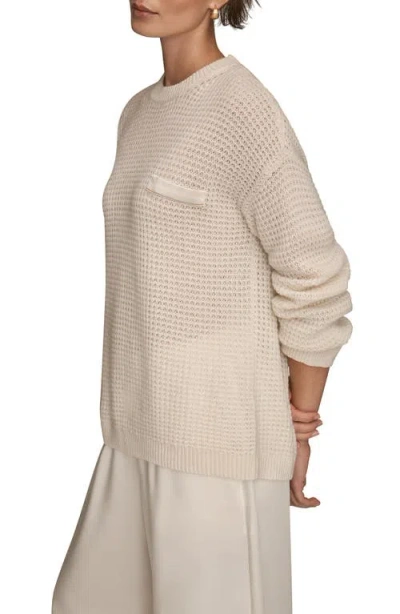 Donna Karan New York Waffle Stitch Wool & Cashmere Sweater In Multi