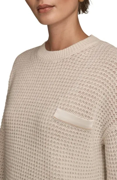 Donna Karan New York Waffle Stitch Wool & Cashmere Sweater In Multi