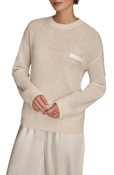 Donna Karan New York Waffle Stitch Wool & Cashmere Sweater In Multi