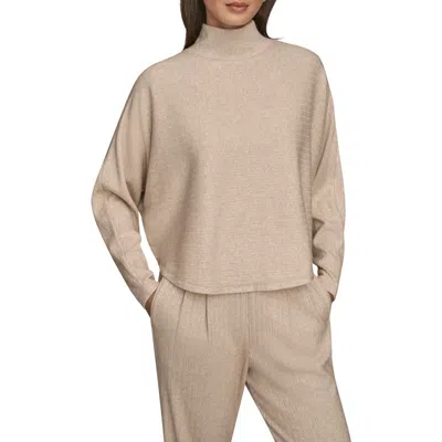 Donna Karan New York Mock Neck Sweater In Neutral