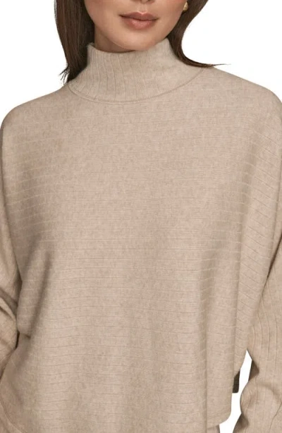 Donna Karan New York Mock Neck Sweater In Neutral