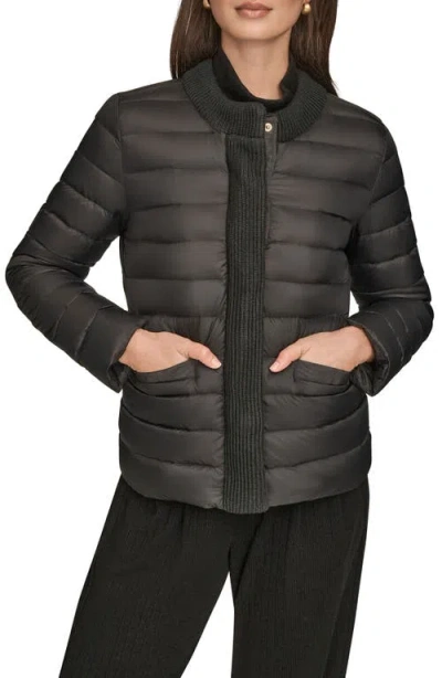 Donna Karan New York Nylon Down Jacket In Multi