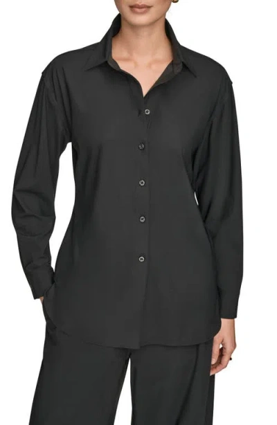 Donna Karan New York Front Button Shirt In Multi