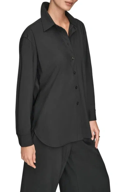 Donna Karan New York Front Button Shirt In Multi