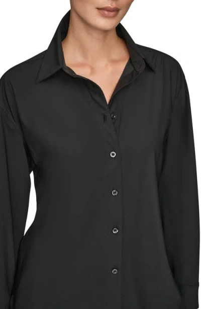 Donna Karan New York Front Button Shirt In Multi
