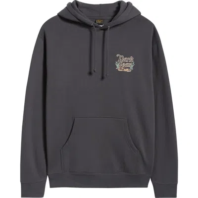 Dark Seas Lagoon Graphic Fleece Hoodie In Black