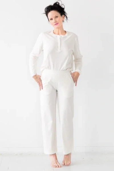 Salua Straight Leg Pants In White
