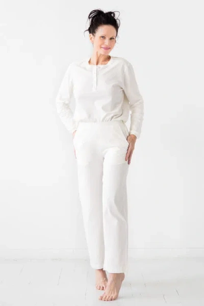 Salua Straight Leg Pants In White