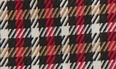 Kasper Collarless Houndstooth Blazer In Brown