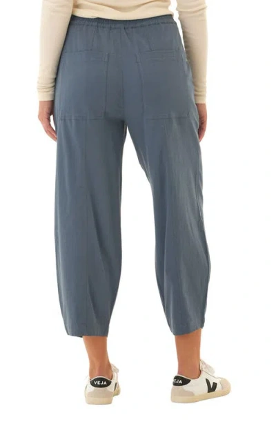 Threads 4 Thought Lauren Crop Barrel Stretch Twill Pants In Blue