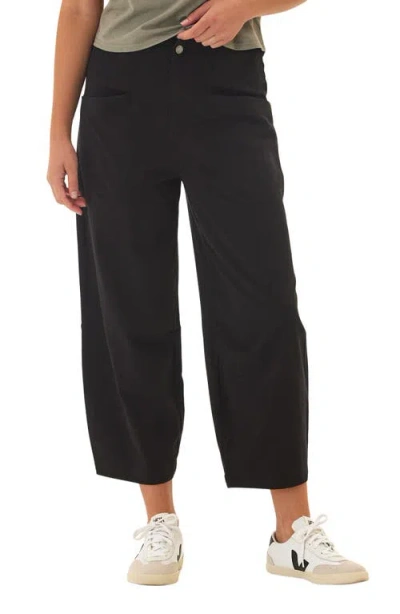 Threads 4 Thought Lauren Crop Barrel Stretch Twill Pants In Black