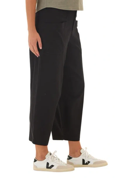 Threads 4 Thought Lauren Crop Barrel Stretch Twill Pants In Black
