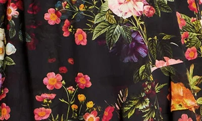 City Chic Charlee Floral Belted Dress In Pink