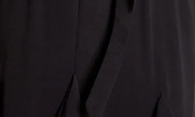 City Chic Bridgette Tie Belt Long Sleeve Button Front Maxi Dress In Black