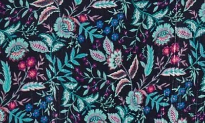 City Chic Iris Metallic Stripe Print Long Sleeve Tiered Dress In Multi