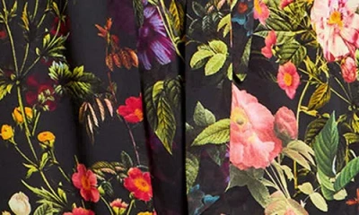 City Chic Macie Floral Tie Waist Maxi Dress In Multi