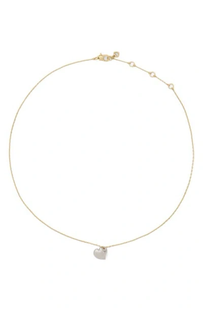 Kate Spade New York Heart Pendant Necklace In Gold
