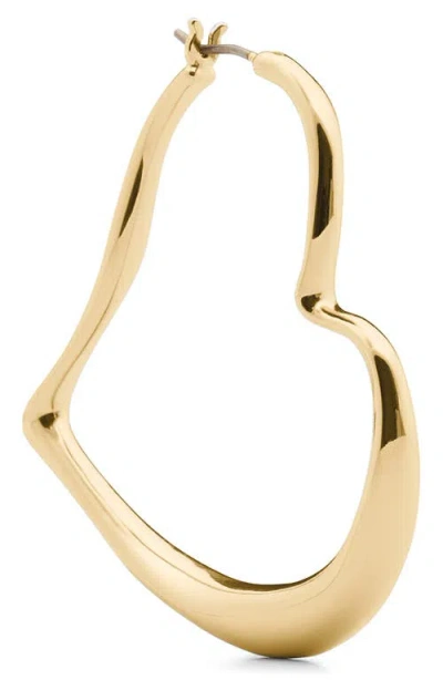 Kate Spade New York Heart Hoop Earrings In Gold