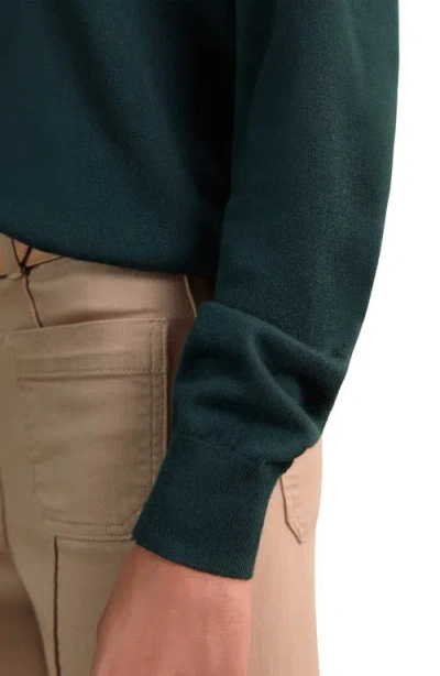 Reiss Hester Crewneck Wool Sweater In Green