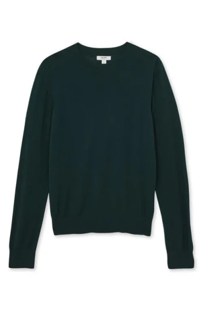 Reiss Hester Crewneck Wool Sweater In Green