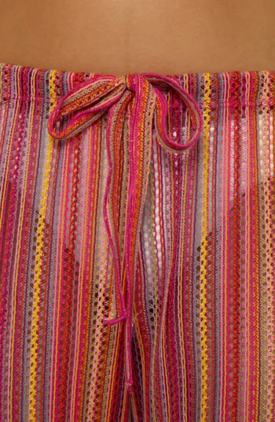 Becca Seaside Side Slit Cover-up Pants In Pink