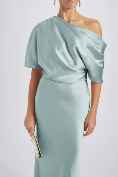 Amsale The Slouch Dress In Green