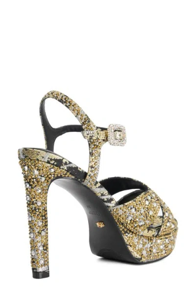 Dune London Mayve Ankle Strap Platform Sandal In Gray