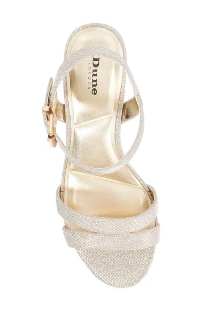 Dune London Merisa Ankle Strap Sandal In White