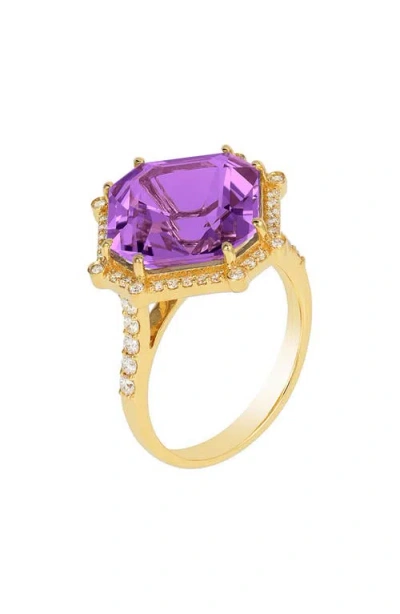 Goshwara Gossip Asscher-cut Ring In Gold