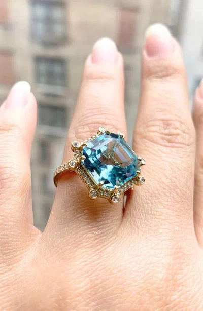 Goshwara Gossip Asscher-cut Ring In Gold