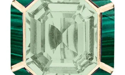 Goshwara Mélange Emerald-cut Stud Earrings In Green