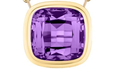 Goshwara Manhattan Cushion Pendant Necklace In Gold