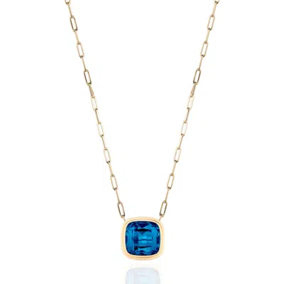 Goshwara Manhattan Cushion Pendant Necklace In Gold