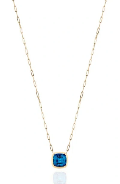 Goshwara Manhattan Cushion Pendant Necklace In Gold