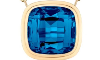 Goshwara Manhattan Cushion Pendant Necklace In Gold